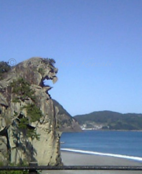 獅子岩。三重県熊野市