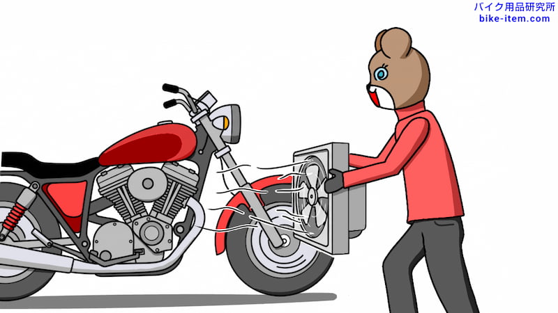 エンジン冷却のイメージイラスト