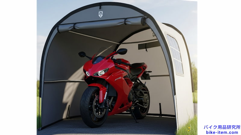 バイクガレージ、簡易ガレージ