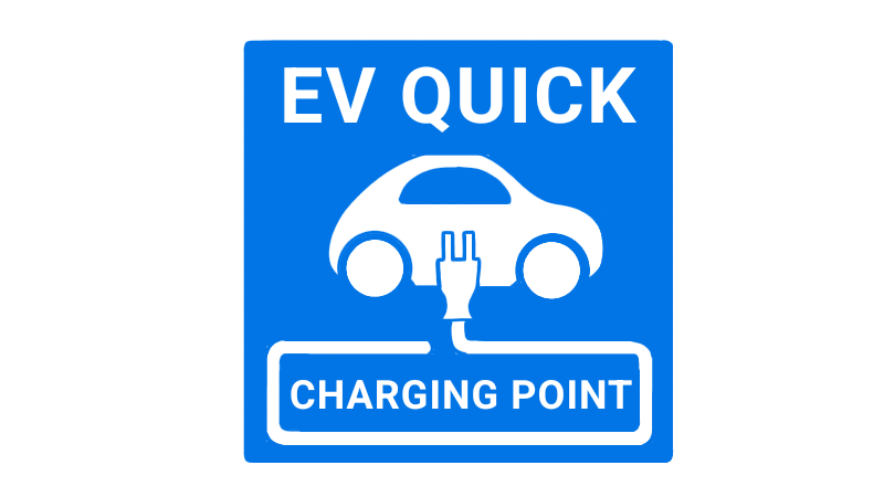 EV充電スタンドの標識