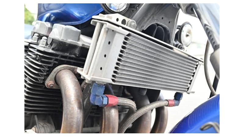 バイクのオイルクーラー