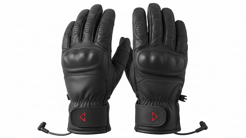 バイクのバッテリー給電の電熱グローブ