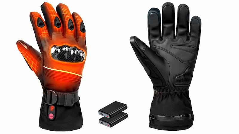 バイク用電熱グローブ、発熱イメージ