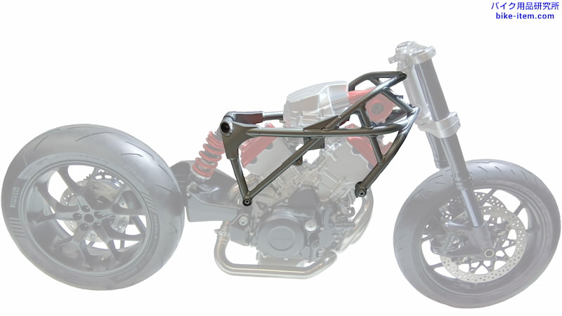 バイクのトラスフレーム