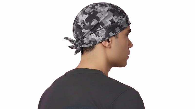 バンダナ風キャップ