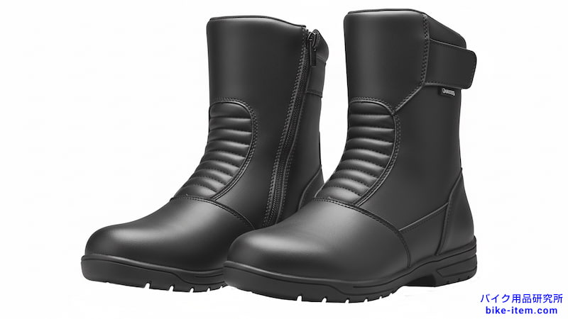 合成皮革のライディングブーツ