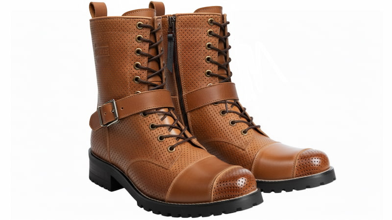 パンチングレザー（メッシュ）ブーツ