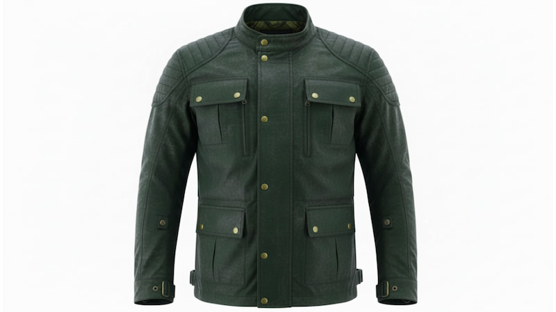 オイルドコットンのバイク用ジャケット