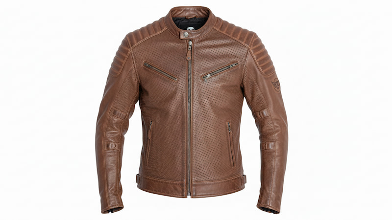 夏用、パンチングレザージャケット